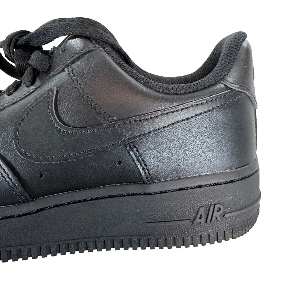 Nike Air Force 1‎ Low Triple Black Leather Sneakers Women's 7.5 AF1